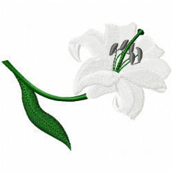 Flowers And Tree Embroidery Design 12